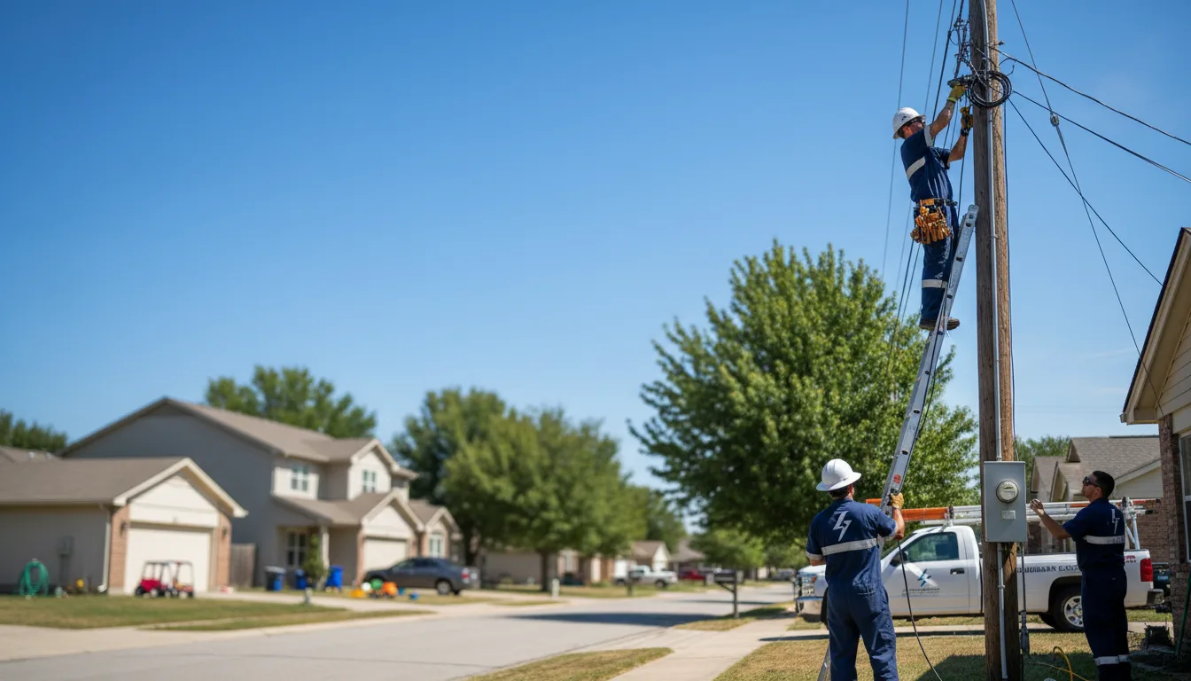 Residential electrician providing installation services in High Island, TX
